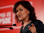 La vicepresidenta del Gobierno, Carmen Calvo