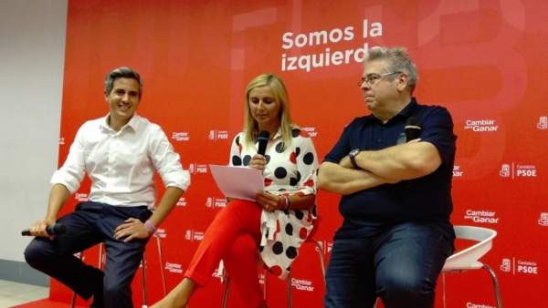 Sánchez Amor con Zuloaga y Cobo Sánchez Amor con Zuloaga y Cobo