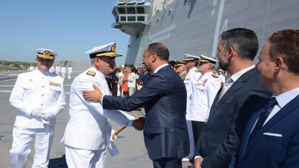 Gómez de Celis asiste a la toma de posesión del almirante de Flota Gómez de Celis asiste a la toma de posesión del almirante de Flota