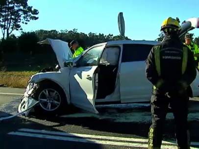Accidente de tráfico en Pontevedra