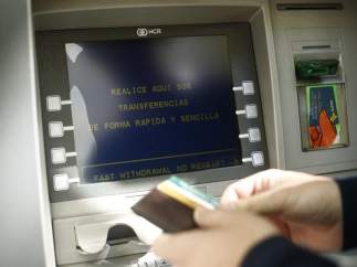 Foto de archivo de cajero automático