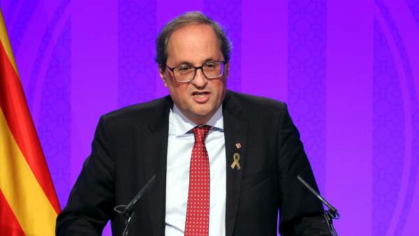 El presidente de la Generalitat, Quim Torra. El presidente de la Generalitat, Quim Torra.