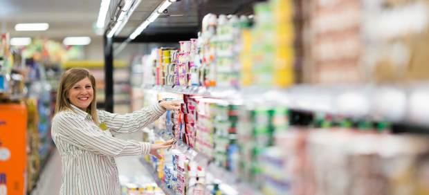 Trabajadora de un supermercado de Mercadona