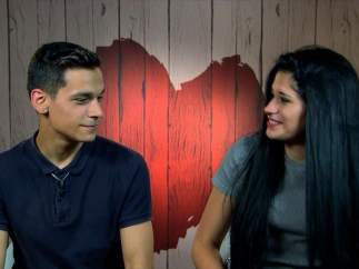 Alberto y Guada en 'First Dates'.