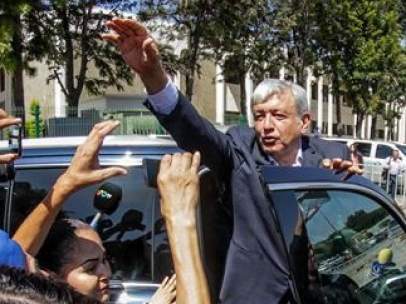 López Obrador en Tijuana, México