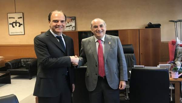 Arriola y el ministro chileno de Vivienda y Urbanismo Arriola y el ministro chileno de Vivienda y Urbanismo