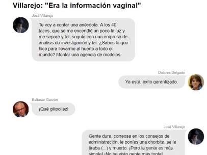 Transcripción de los audios de Villarejo y Delgado