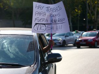 Manifestación de los VTC en Madrid