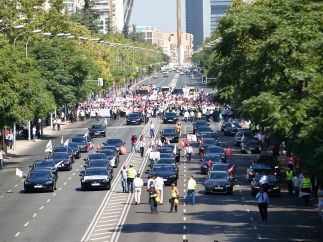 Manifestación de VTC en Madrid