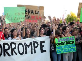 Huelga de los estudiantes de la URJC