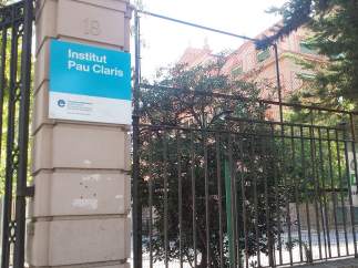 Fachada del Instituto Pau Claris el viernes 28 de septiembre de 2018.