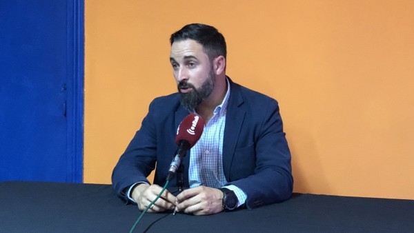 El presidente de Vox, Santiago Abascal El presidente de Vox, Santiago Abascal