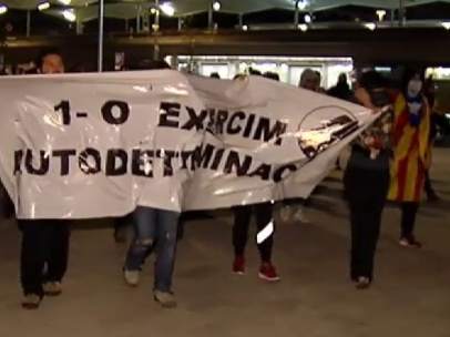 Los CDR bloquearon las vías del AVE durante el aniversario del 1-O