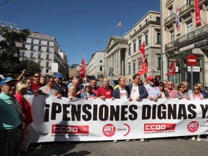 Los pensionistas marchan en Madrid