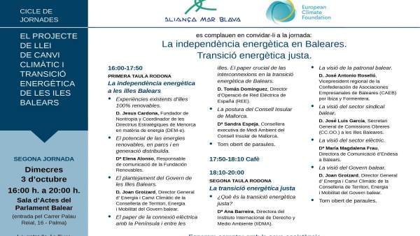 Jornadas organizadas por Mar Blava Jornadas organizadas por Mar Blava