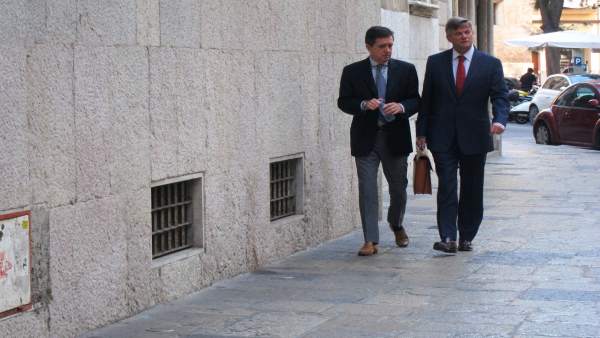 Jaume Matas y su abogado, José Zaforteza Jaume Matas y su abogado, José Zaforteza