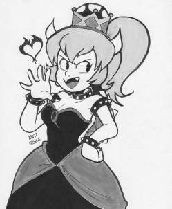 Bowsette, personaje creado por los fans de Mario Bros.