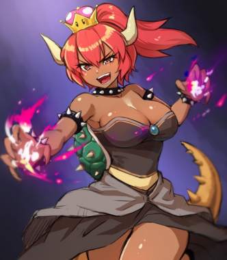 Bowsette, personaje creado por los fans de Mario Bros.