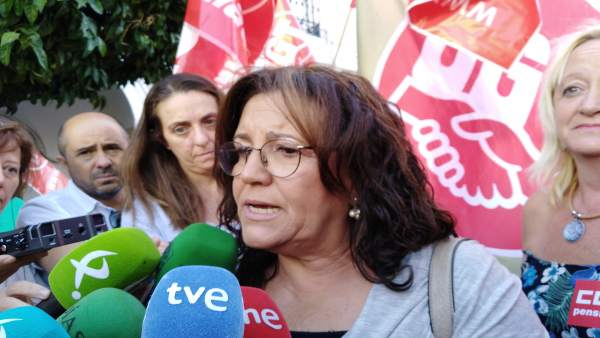 La secretaria general de UGT Extremadura, Patrocinio Sánchez La secretaria general de UGT Extremadura, Patrocinio Sánchez