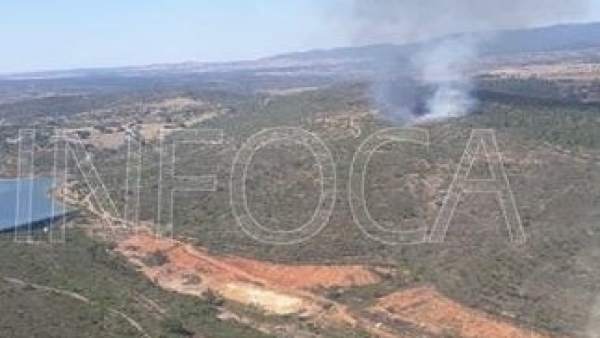 Incendio declarado en El Cerro del Andévalo, en Huelva. Incendio declarado en El Cerro del Andévalo, en Huelva.