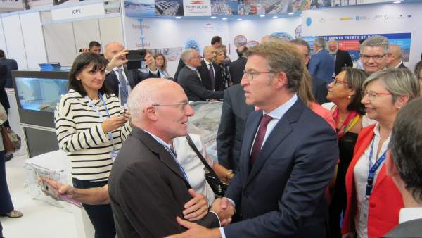 Feijóo en la inauguración de la XX feria Conxemar Feijóo en la inauguración de la XX feria Conxemar