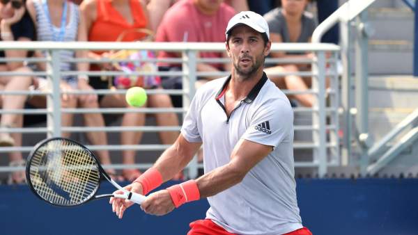 August 27, 2018 - Fernando Verdasco in action against Feliciano Lopez August 27, 2018 - Fernando Verdasco in action against Feliciano Lopez