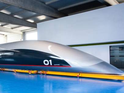 La cápsula Hyperloop, la primera para viajeros.
