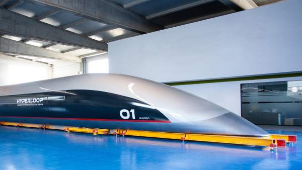 La cápsula Hyperloop, la primera para viajeros. La cápsula Hyperloop, la primera para viajeros.