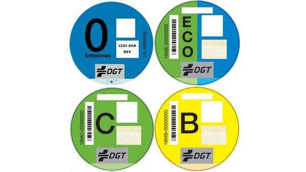 Etiqueta medioambiental de la DGT Etiqueta medioambiental de la DGT