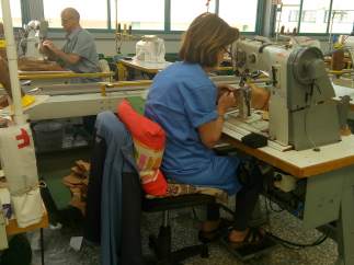 Una trabajadora