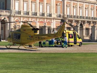 Helicóptero del Summa en Aranjuez