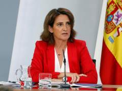 Teresa Ribera, en la rueda de prensa del consejo de Ministros