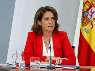 Teresa Ribera, en la rueda de prensa del consejo de Ministros