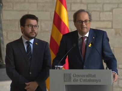 Torra y Aragonès se conjuran para fortalecer el Govern