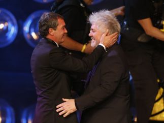 Antonio Banderas y Pedro Almodóvar