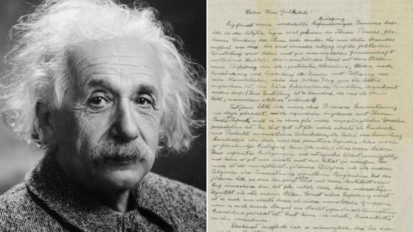 Vendida una famosa carta de Einstein sobre Dios por 2,9 