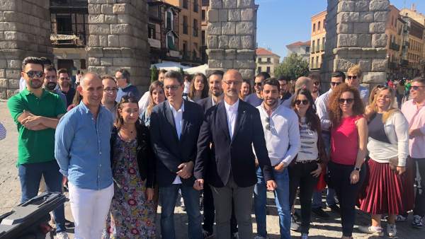 Segovia.- Fuentes, durante un acto hoy en Segovia. Segovia.- Fuentes, durante un acto hoy en Segovia.