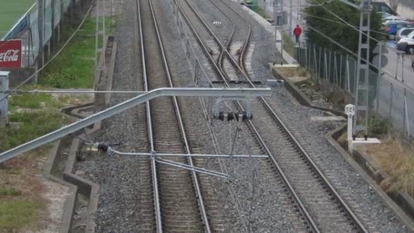 Tren, Vías, Catenaria Tren, Vías, Catenaria