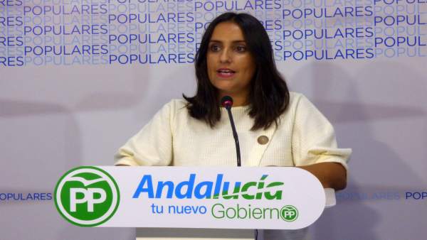 Beatriz Jurado en la sede del PP Beatriz Jurado en la sede del PP