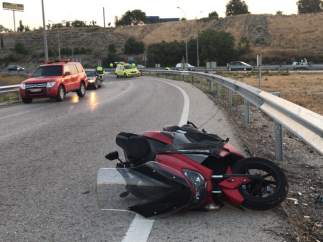Accidente de moto.