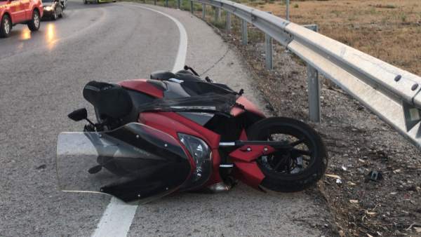 Accidente de moto. Accidente de moto.
