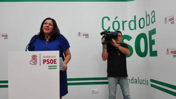 Dolores Amo en la sede del PSOE de Córdoba Dolores Amo en la sede del PSOE de Córdoba