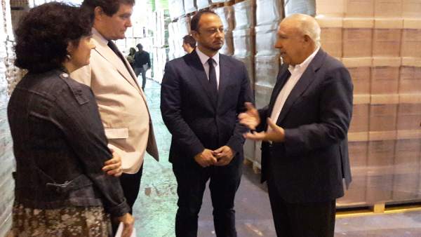 Alfonso Gómez de Celis en el Banco de Alimentos en Sevilla Alfonso Gómez de Celis en el Banco de Alimentos en Sevilla