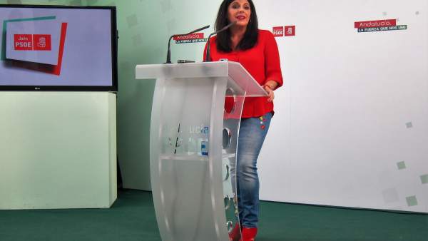 Ángeles Férriz en la rueda de prensa. Ángeles Férriz en la rueda de prensa.