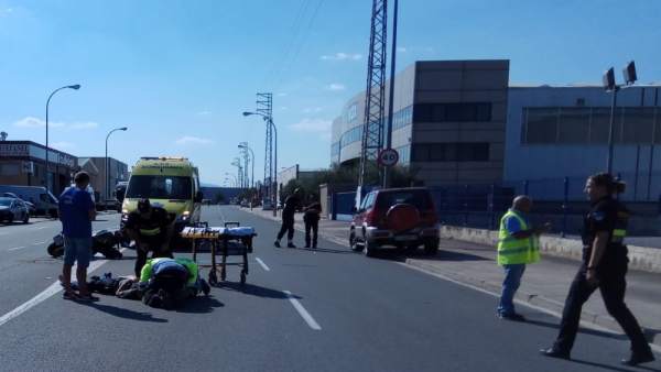 Accidente moto en Logroño Accidente moto en Logroño
