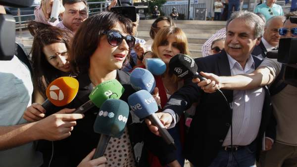 Juana Rivas, a su llegada a los juzgados Juana Rivas, a su llegada a los juzgados