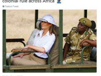 Melania Trump, criticada en Twitter