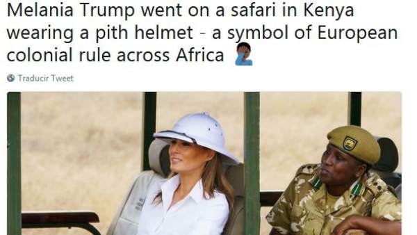 Melania Trump, criticada en Twitter Melania Trump, criticada en Twitter