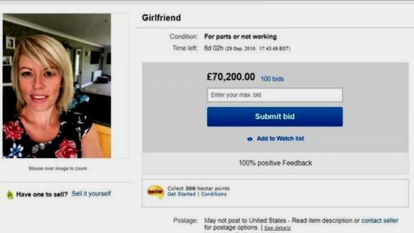 Anuncio de broma en 'eBay' Anuncio de broma en 'eBay'