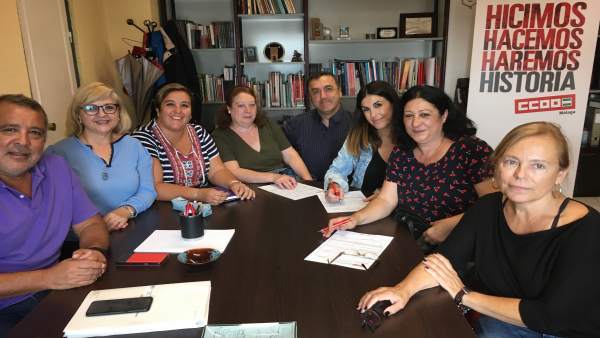 Dolores y francisca García caparros hermanas de Caparrós afilian CCOO málaga Dolores y francisca García caparros hermanas de Caparrós afilian CCOO málaga